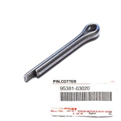 Genuine Toyota OEM Outer Tie Rod Cottier Pin (D) For Toyota Models 95381-03020 