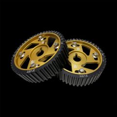 Brian Crower ADJUSTABLE CAM GEARS w ARP Fastener Bolts Gold Anodize For Toyota 2JZGTE Pair